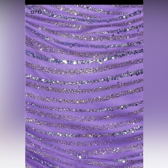 NWT Hello Molly Shimmering Star Sequin Mini Dress Purple  Sz XS Sleeveless - Picture 7 of 16